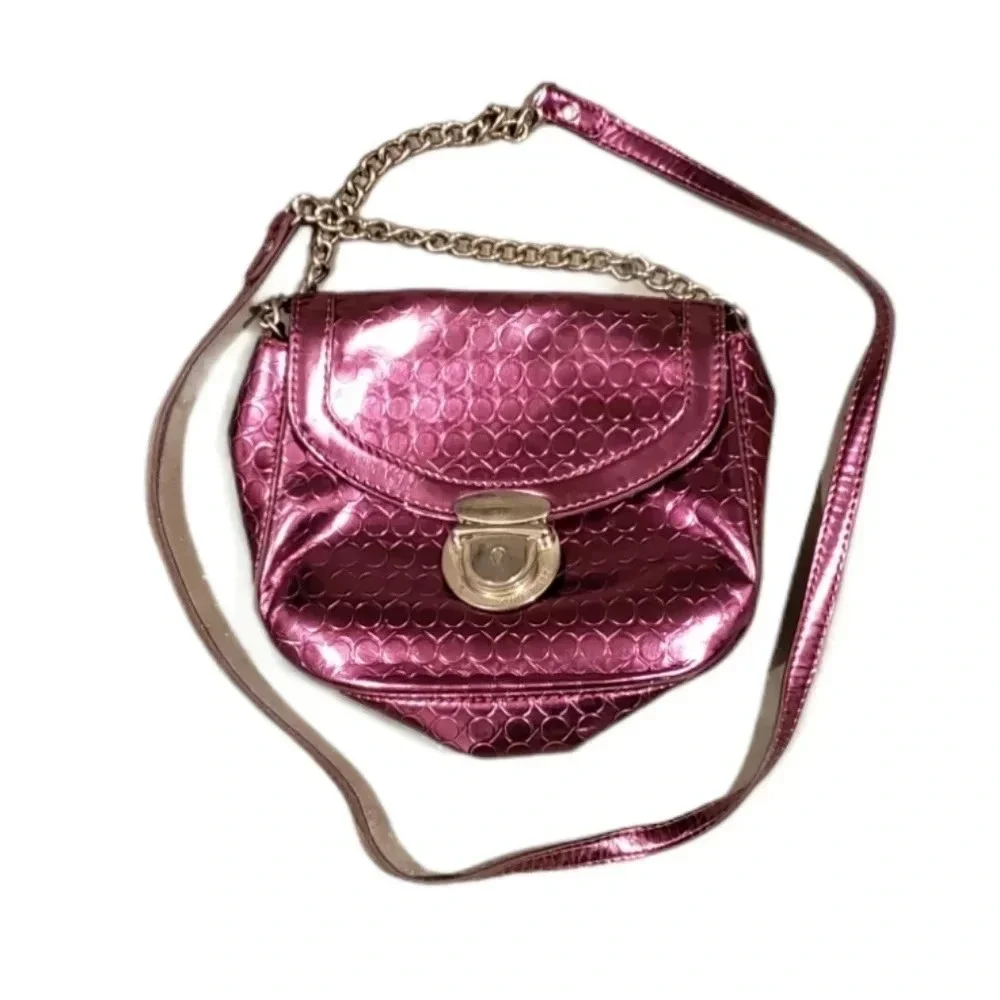 Nine West Metallic Pink Crossbody Bag